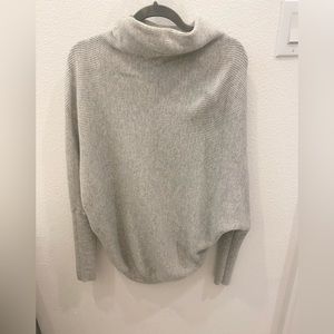 All Saints Gray Turtleneck Sweater